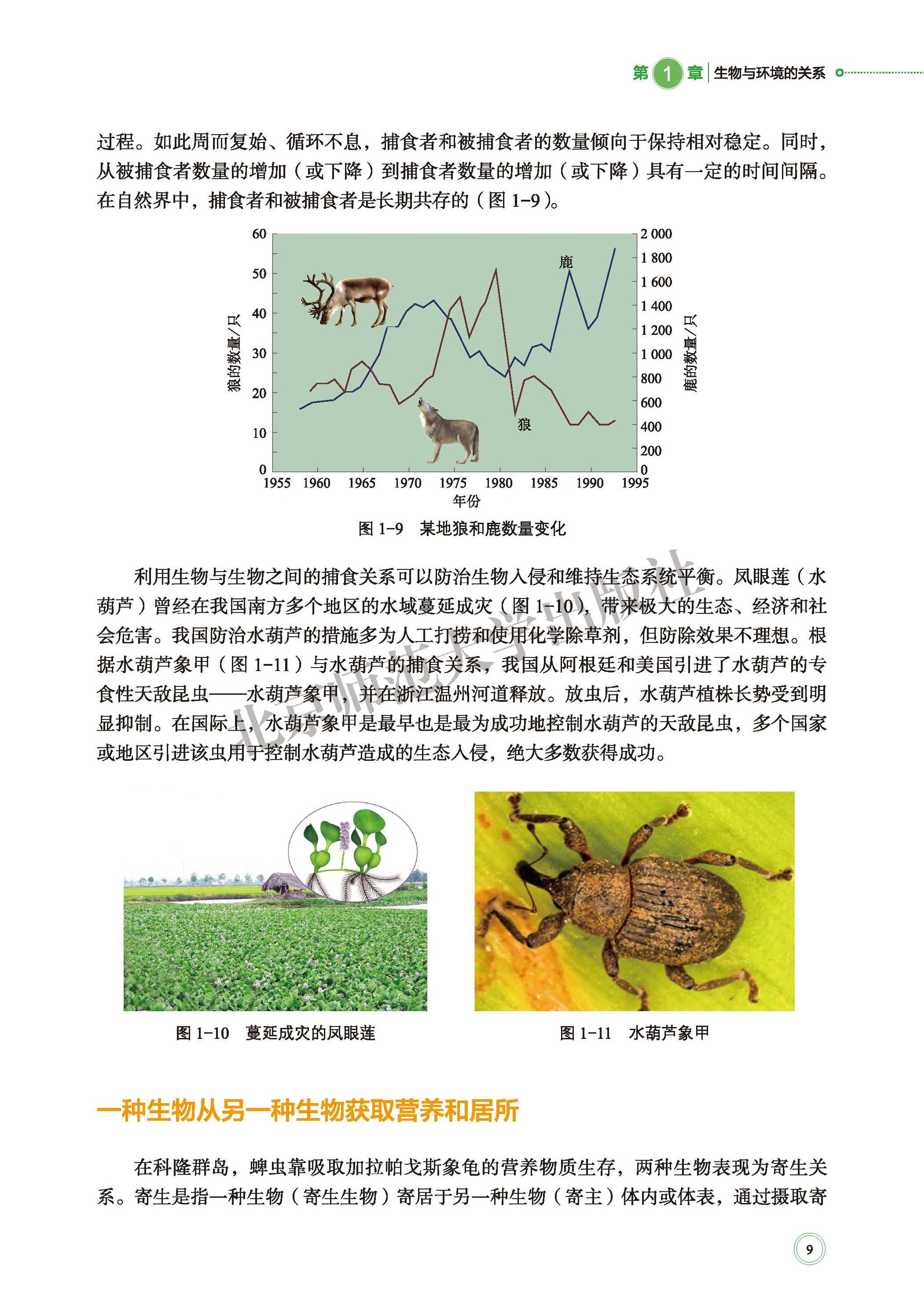 普通高中教科书·生物学选择性必修2 生物与环境（北师大版）PDF高清文档下载